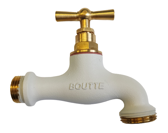 KRAN 1/2" BIAŁY MAT